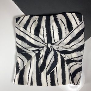 WHBM Silk Bustier Style Top, Tie Dye Stripes NICE!